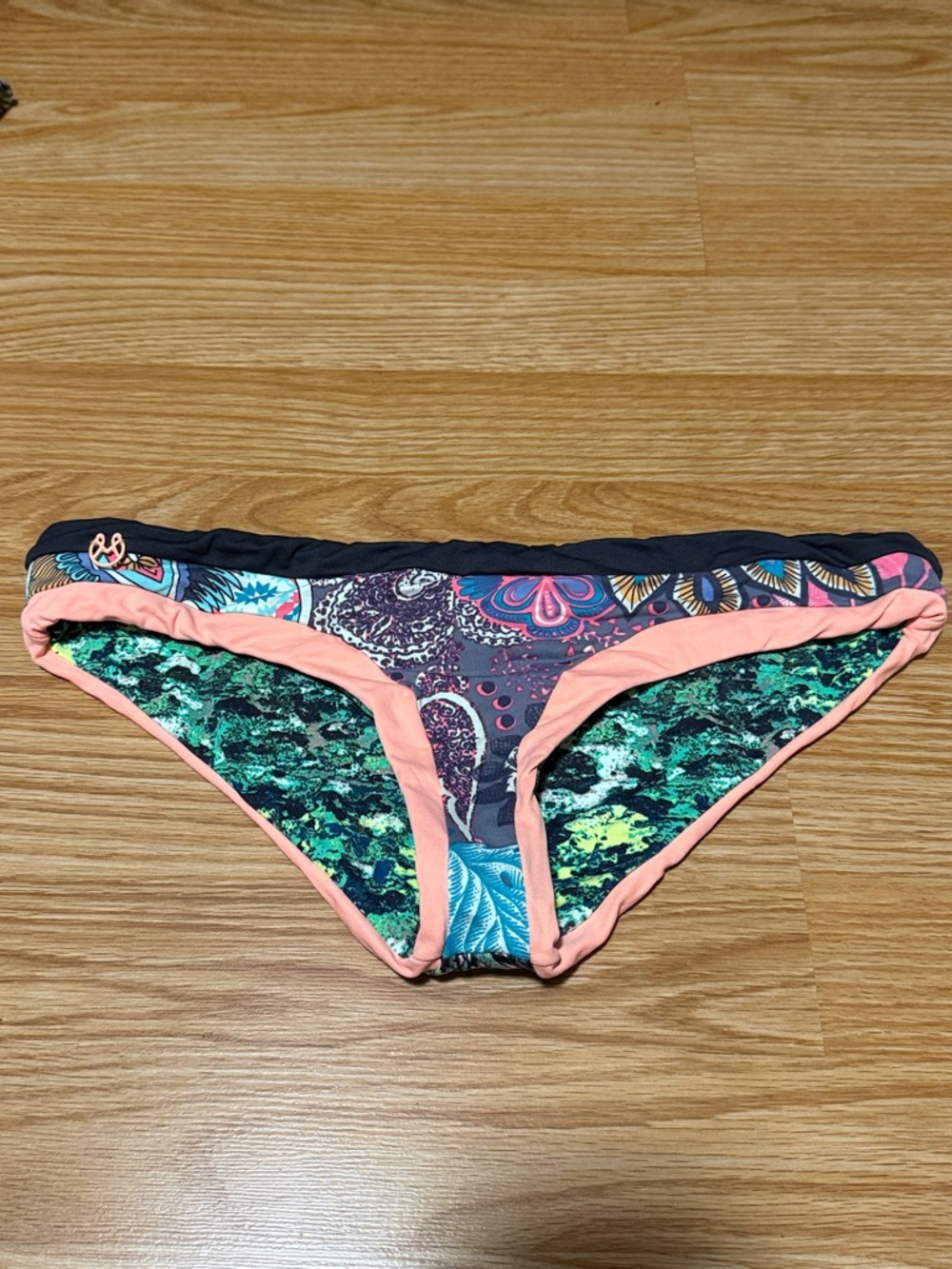 Maaji Green and Navy Printed Swimwear Bottom
